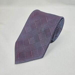 Beau Brummell Soho Men's 100% Silk Plaid Necktie Hand Made